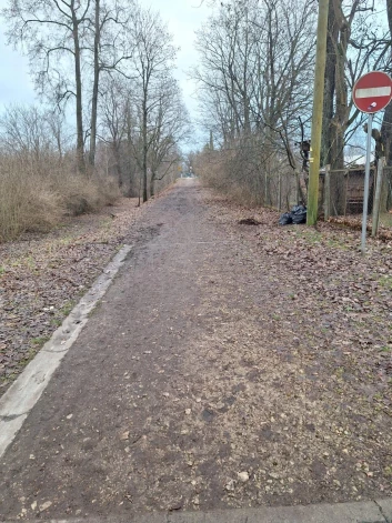 Daudzi ogrēnieši sašutuši, ka viņiem ceļš jāmēro pa dubļainu Tilta ielu.