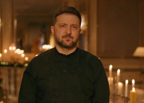 Владимир Зеленский в телеобращении на Рождество.