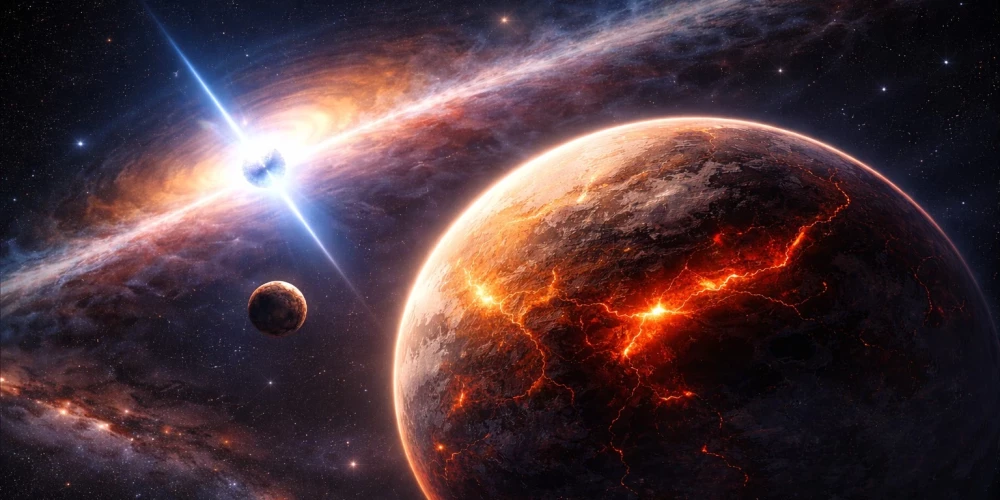 Изображение планеты создано искусственным интеллектом.