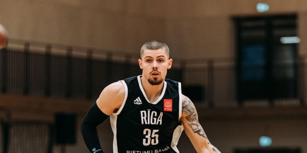 "VEF Rīga" basketbolistiem pārliecinoša uzvara Latvijas-Igaunijas līgas spēlē.