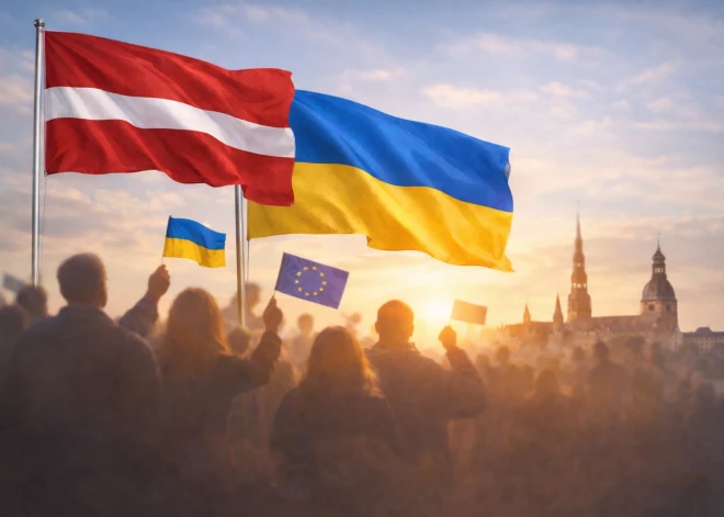 Жители Латвии заметно активнее поддерживают помощь Украине, чем в среднем по ЕС