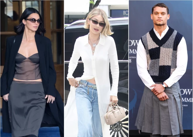 Kleitas un svārki virs biksēm atkal modē! Tā tagad ģērbas arī pasaules šovbiznesa zvaigznes