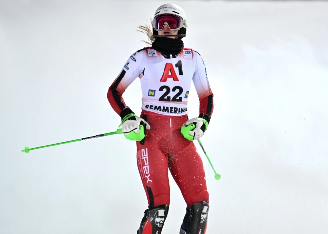 Kalnu slēpotāja Ģērmane Pasaules kausa sacensībās slalomā izcīna desmito vietu