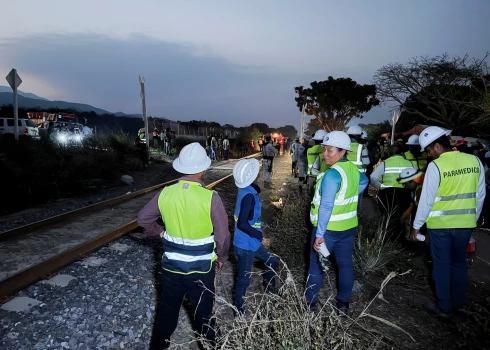 Vilciena avārija Meksikā.