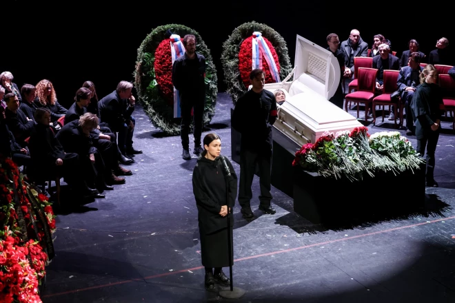 Церемония прощания с Верой Алентовой.