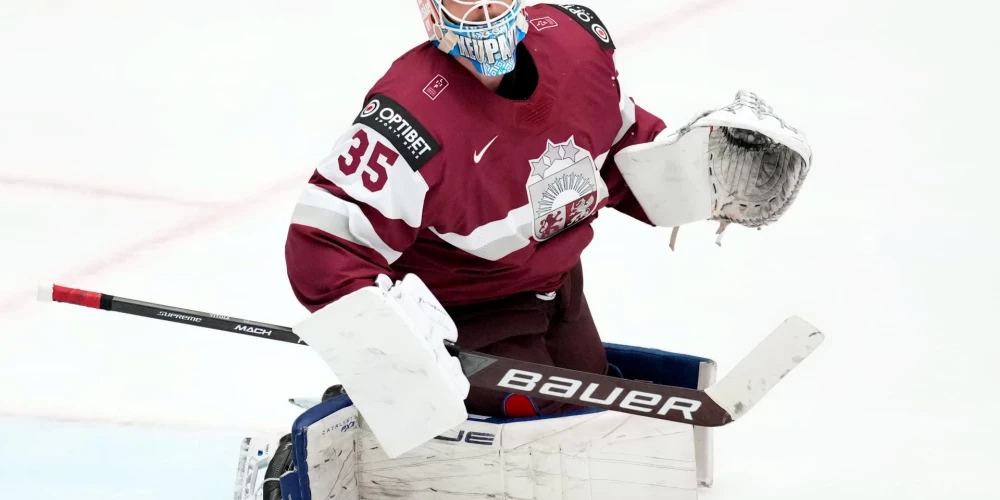 Latvijas hokeja izlases kandidāts Ēriks Vītols.