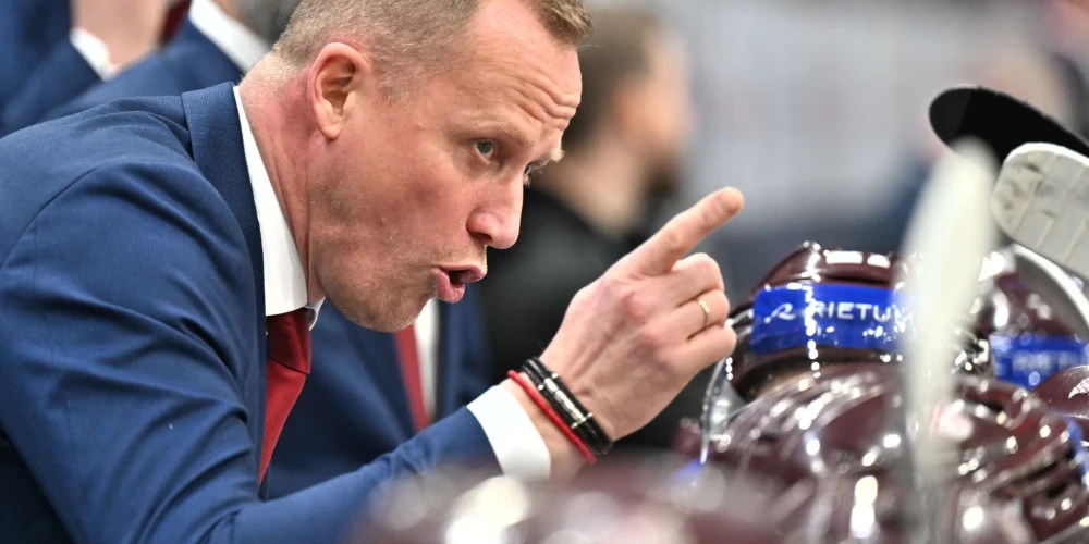 Latvijas U-20 hokeja izlases galvenais treneris Artis Ābols.