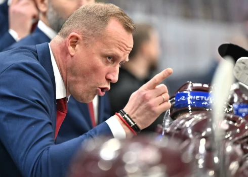 Latvijas U-20 hokeja izlases galvenais treneris Artis Ābols.