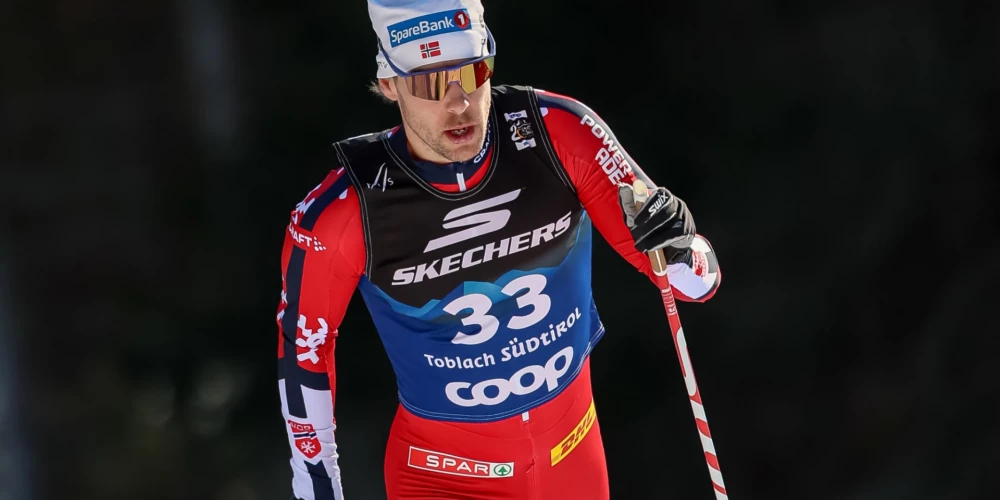 Norvēģu distanču slēpotājs Matiss Stenshagens.