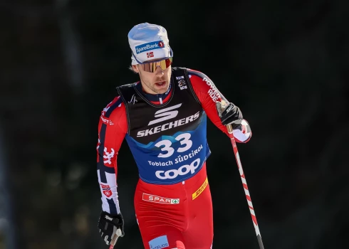 Norvēģu distanču slēpotājs Matiss Stenshagens.