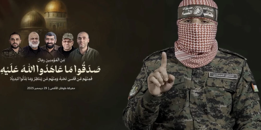 Palestīniešu teroristiskās organizācijas "Hamas" bruņotais spārns atkārtoti apliecināja, ka neatdos savus ieročus.