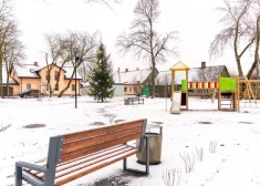 Pārbūvēts Nīderkūnu skvērs Daugavpilī