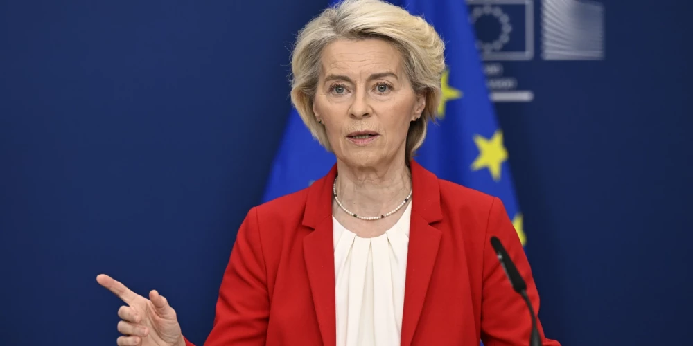 Eiropas Komisijas prezidente Urzula fon der Leiena.