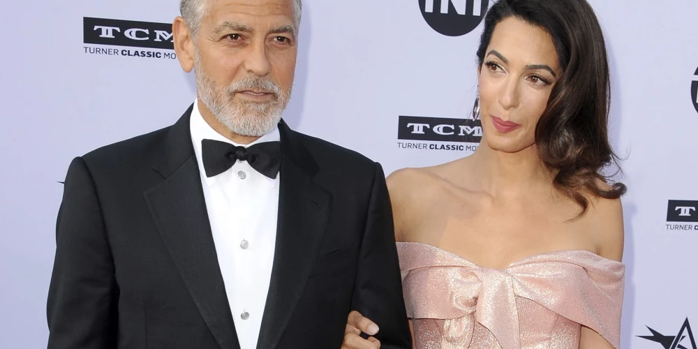 Džordžs Klūnijs un viņa sieva Amala Klūnija.