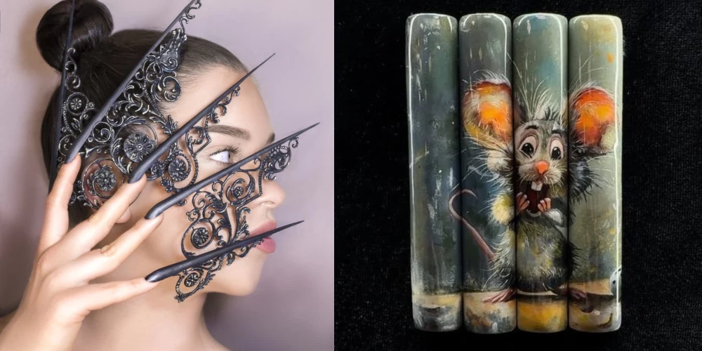 Конкурсные работы мастеров нейл-арт из Латвии и Эстонии.