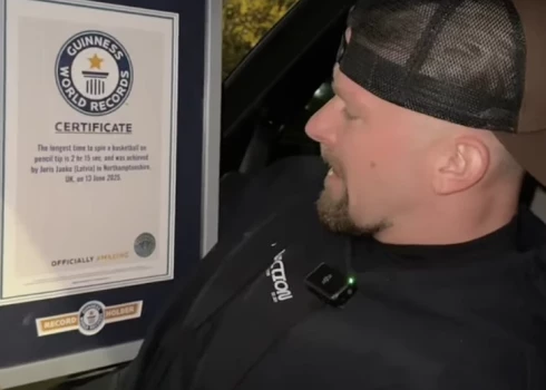 Latvijas pilsonis Juris Janke uzstādījis jaunu Ginesa rekordu.