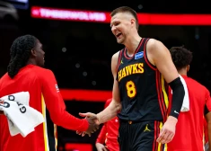 Porziņģis vareni atgriežas laukumā un palīdz "Hawks" saplosīt "Timberwolves", izbeidzot kluba "melno sēriju"