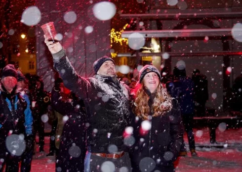 Rīgā ar vērienu sagaida Jauno gadu.