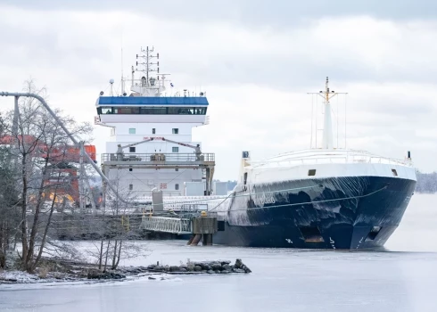 Задержанное судно в Финляндии.