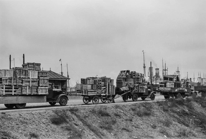 Vācbaltiešu izceļošana 1939. gada 5.–7. novembrī (foto no Valda Gavara kolekcijas).