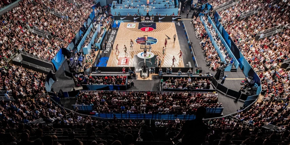 Arēna Eiropas čempionāta laikā no augšas.