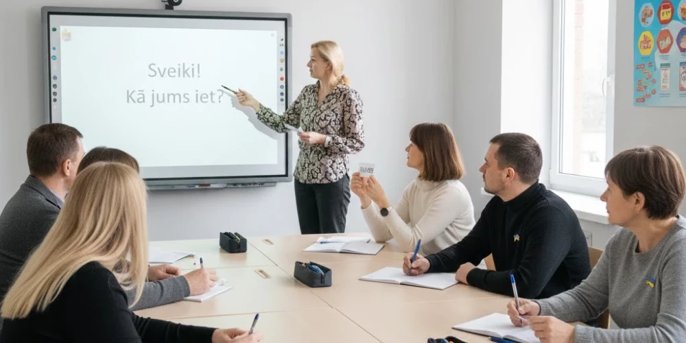 На программу бесплатного изучения латышского языка для жителей Украины предлагают выделить более 3 млн евро.