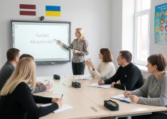 На программу бесплатного изучения латышского языка для жителей Украины предлагают выделить более 3 млн евро.