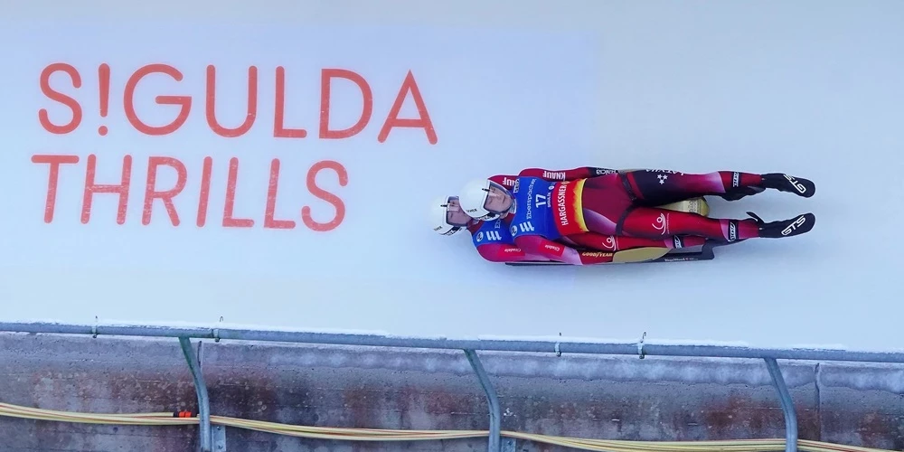 На ледовой трассе в Сигулде сегодня было горячо.