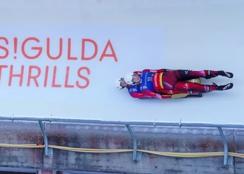 На ледовой трассе в Сигулде сегодня было горячо.