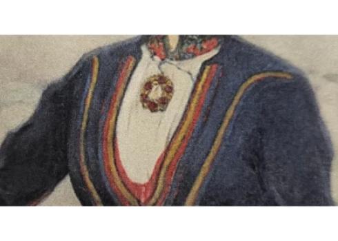 Jāņa Roberta Tillberga glezna “Latviešu meitene”.