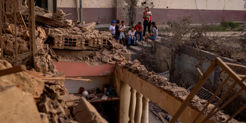 Ielas Venecuēlā pēc spridzināšanas. 