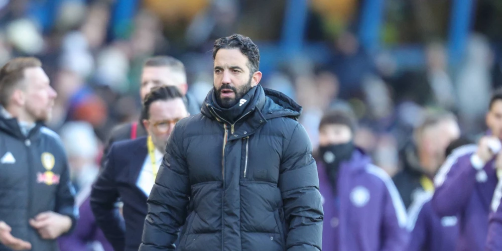 Rubena Amorima laiks Mančestrā noslēdzās ļoti ātri. 