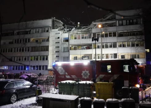 Gāzes sprādzienā sapostītā māja Bauskas ielā Rīgā