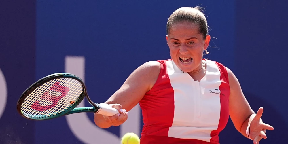 Latvijas tenisistes Aļonas Ostapenko.