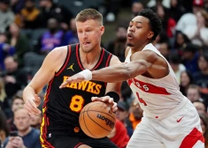 Porziņģis gūst deviņus punktus "Hawks" zaudējumā "Raptors" komandai