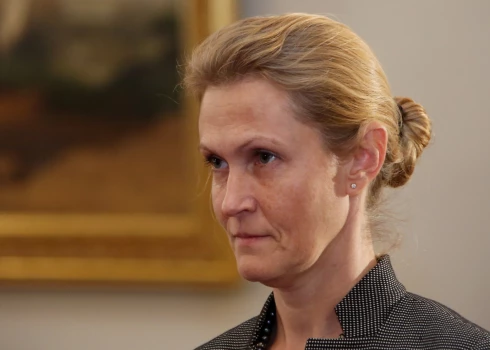 Посол Латвии при ООН в Нью-Йорке Санита Павлюта-Десландес.