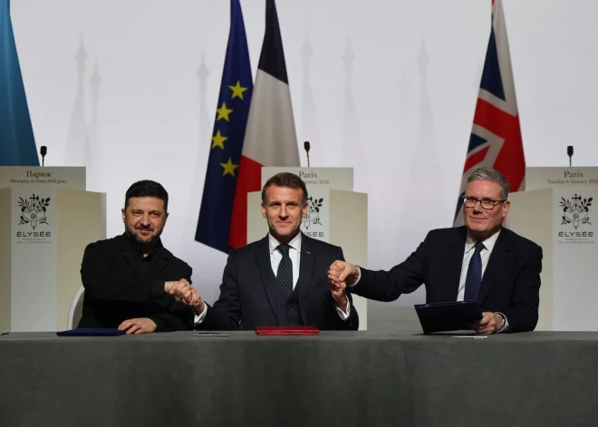 Francija, Lielbritānija un Ukraina vienojas par daudznacionālo spēku izvietošanu Ukrainā pēc Krievijas uzbrukumu pārtraukšanas