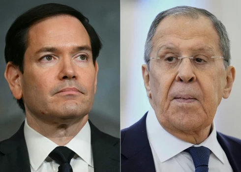 ASV valsts sekretārs Marko Rubio un Krievijas ārlietu ministrs Sergejs Lavrovs