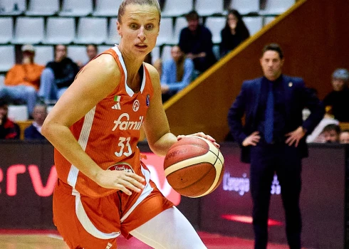 Latvijas sieviešu basketbola izlases līdere Kitija Laksa.