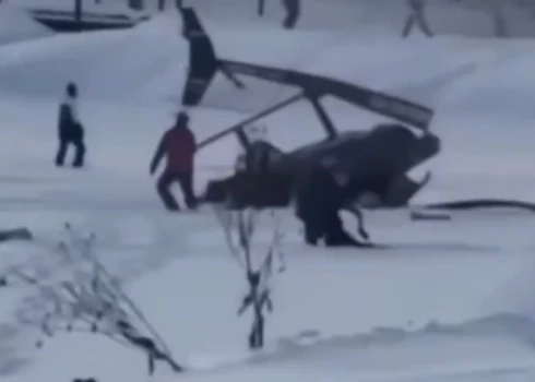 Nokritušais helikopters (ekrānuzņēmums no video)