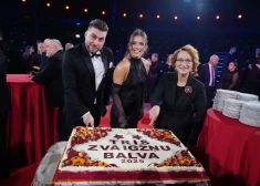 FOTO: pasniegtas "Trīs Zvaigžņu balvas" – par gada sportistiem atzīti Anete Sietiņa un Toms Skujiņš