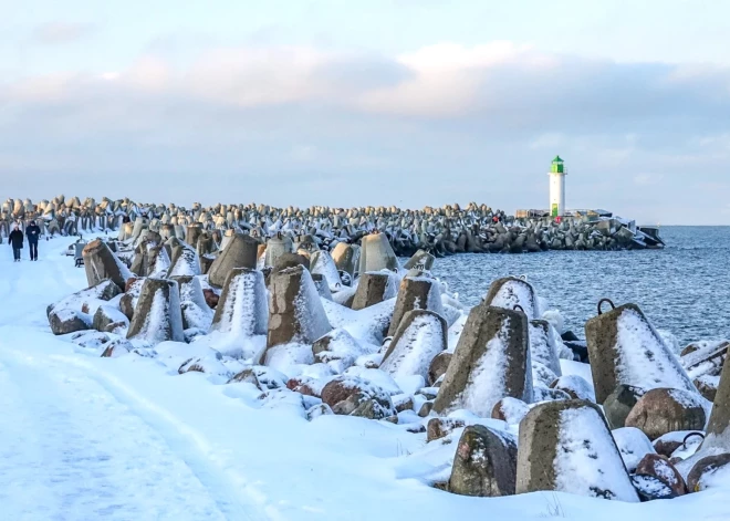 Ventspilī gaisa temperatūra noslīdējusi līdz -19 grādiem