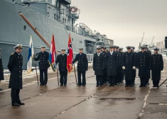ФОТО: в Риге Латвия передала Польше командование противоминной группой НАТО