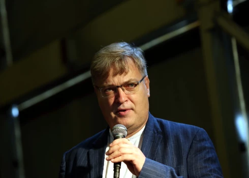 Писатель и председатель Союза писателей Латвии Арно Юндзе.