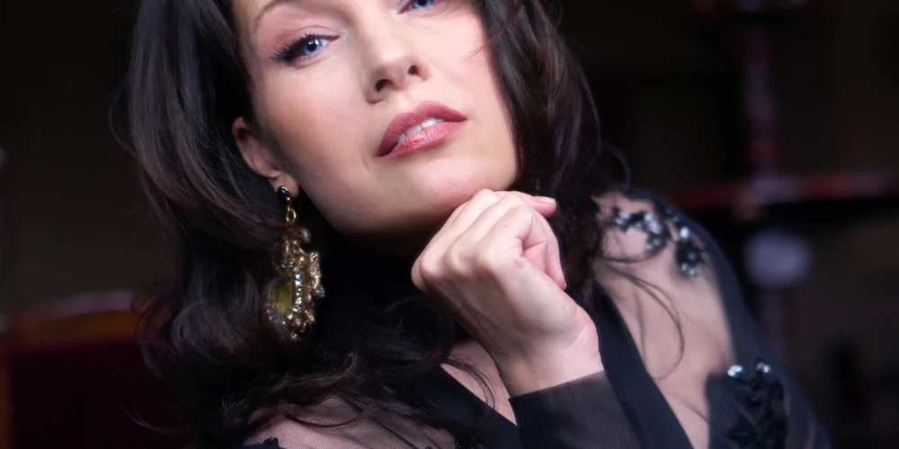 Pasaulslavenais soprāns Marina Rebeka.