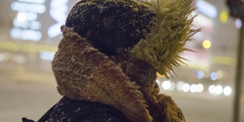 Sniegputenis Rīgā.