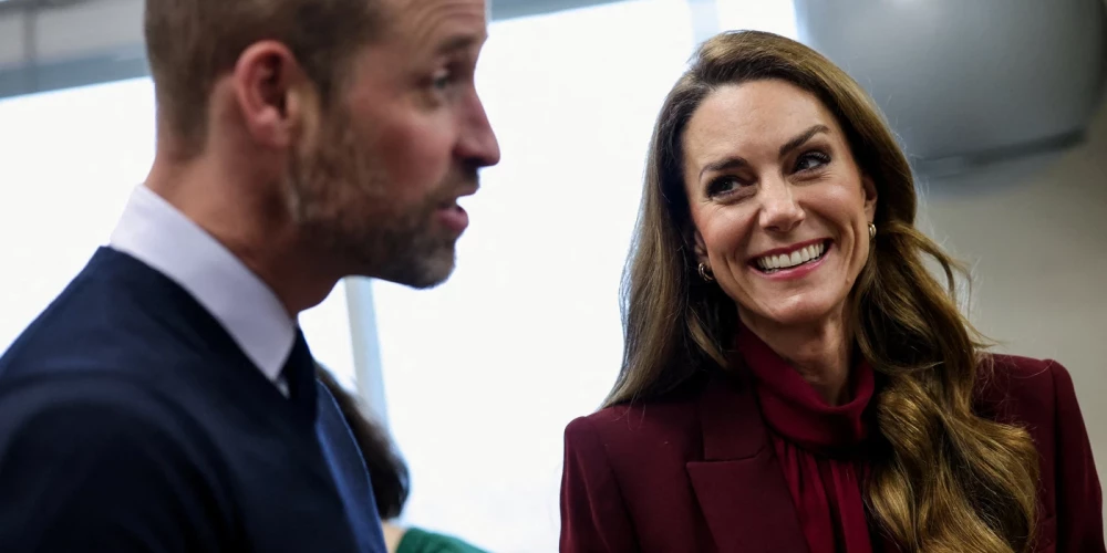 Princis Viljams un princese Ketrīna apmeklē Čeringkrosas slimnīcu Londonā 2026. gada 8. janvārī.