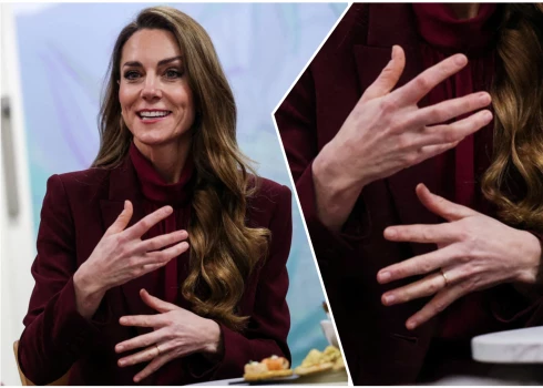 Princese Ketrīna 2026. gada 8. janvārī, apmeklējot Čeringkrosas slimnīcu Londonā.