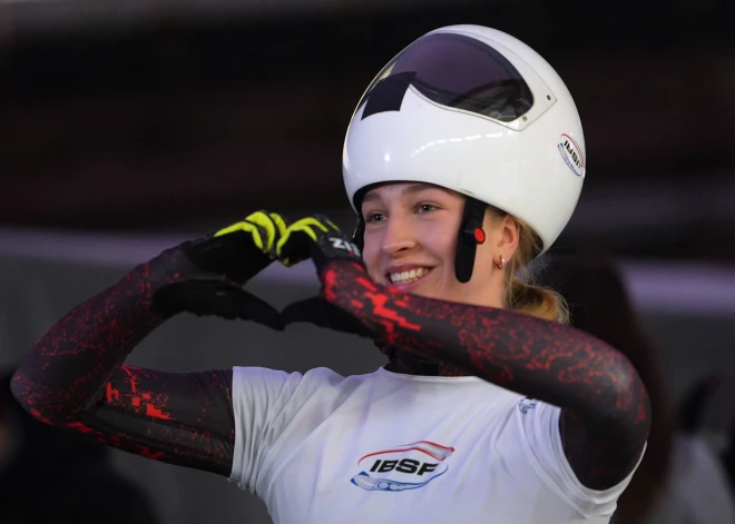 Marta Andžāne izcīna otro vietu Eiropas kausa posmā skeletonā 