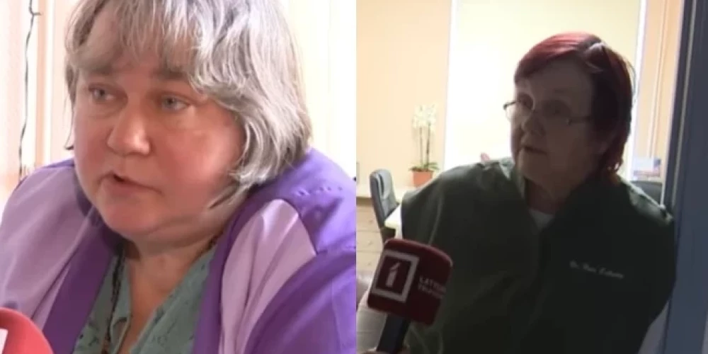 Ģimenes ārste Tatjana Ribakova (no kreisās) un infektoloģe, interniste Ruta Leikuma.